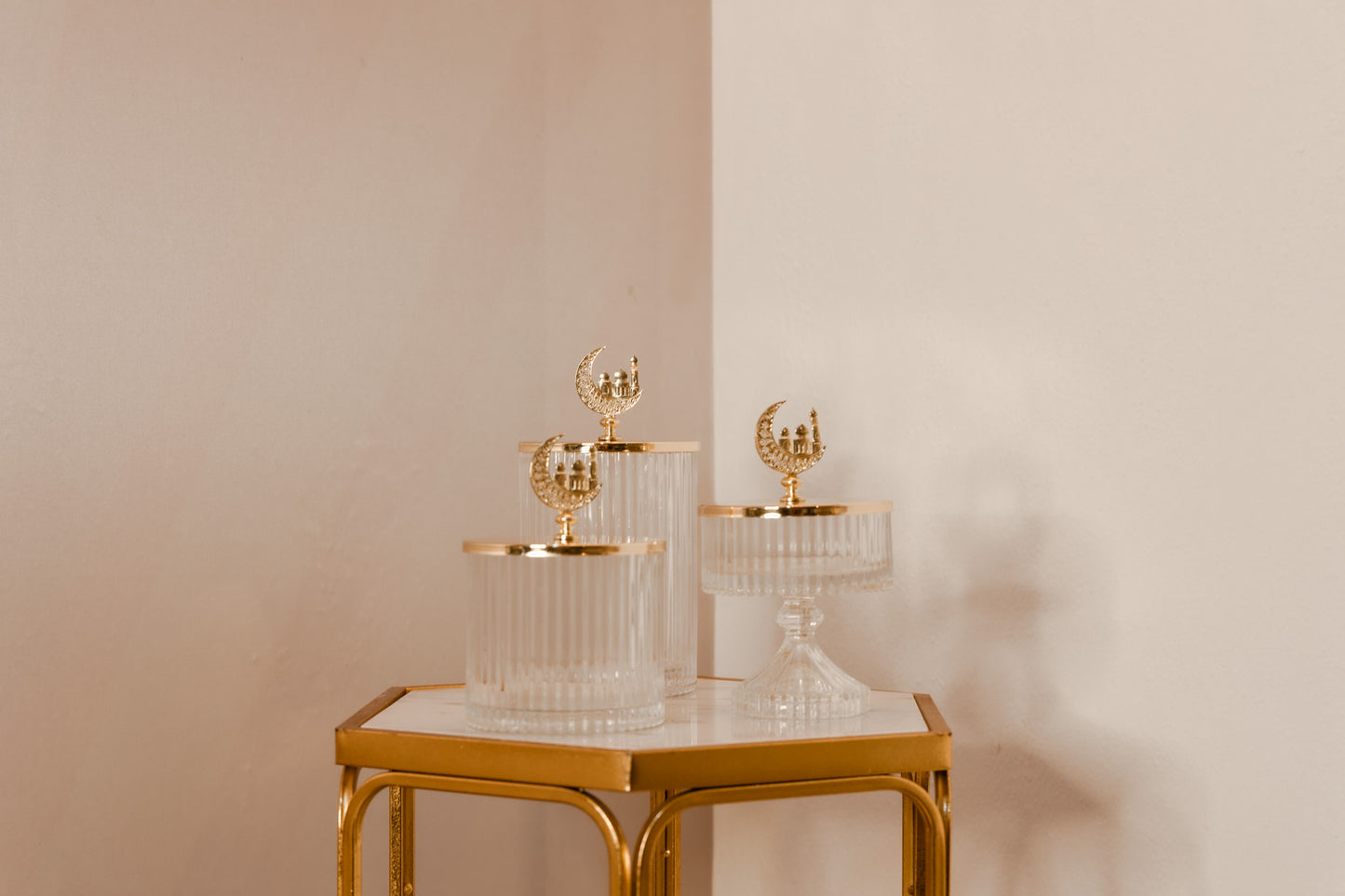 Arabic Glass Canister