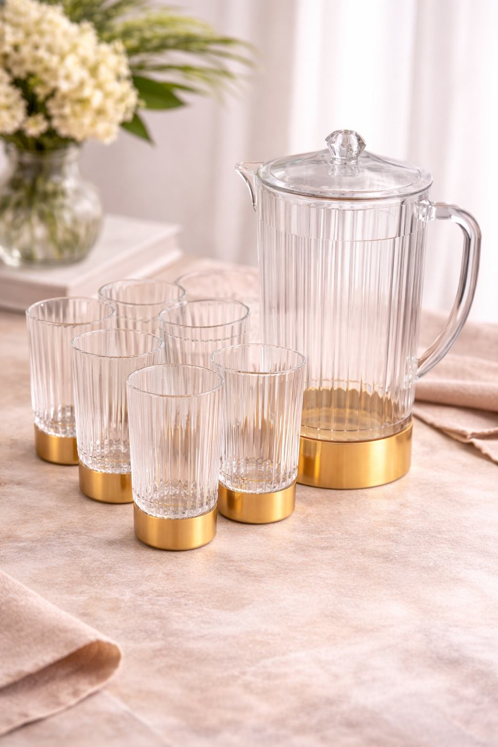 Iman Acrylic Jug & Cup Set