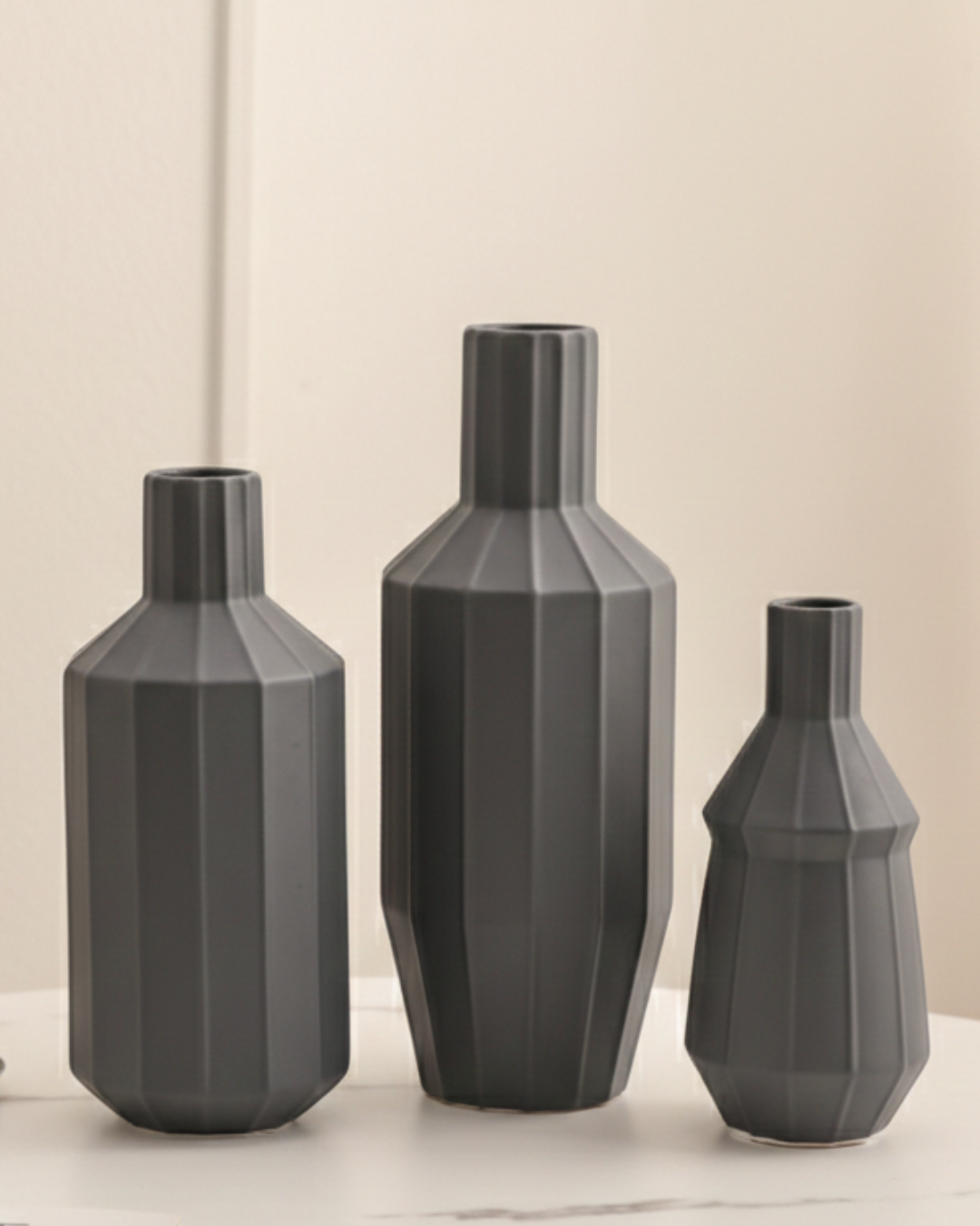 Faceted Decorative Vase