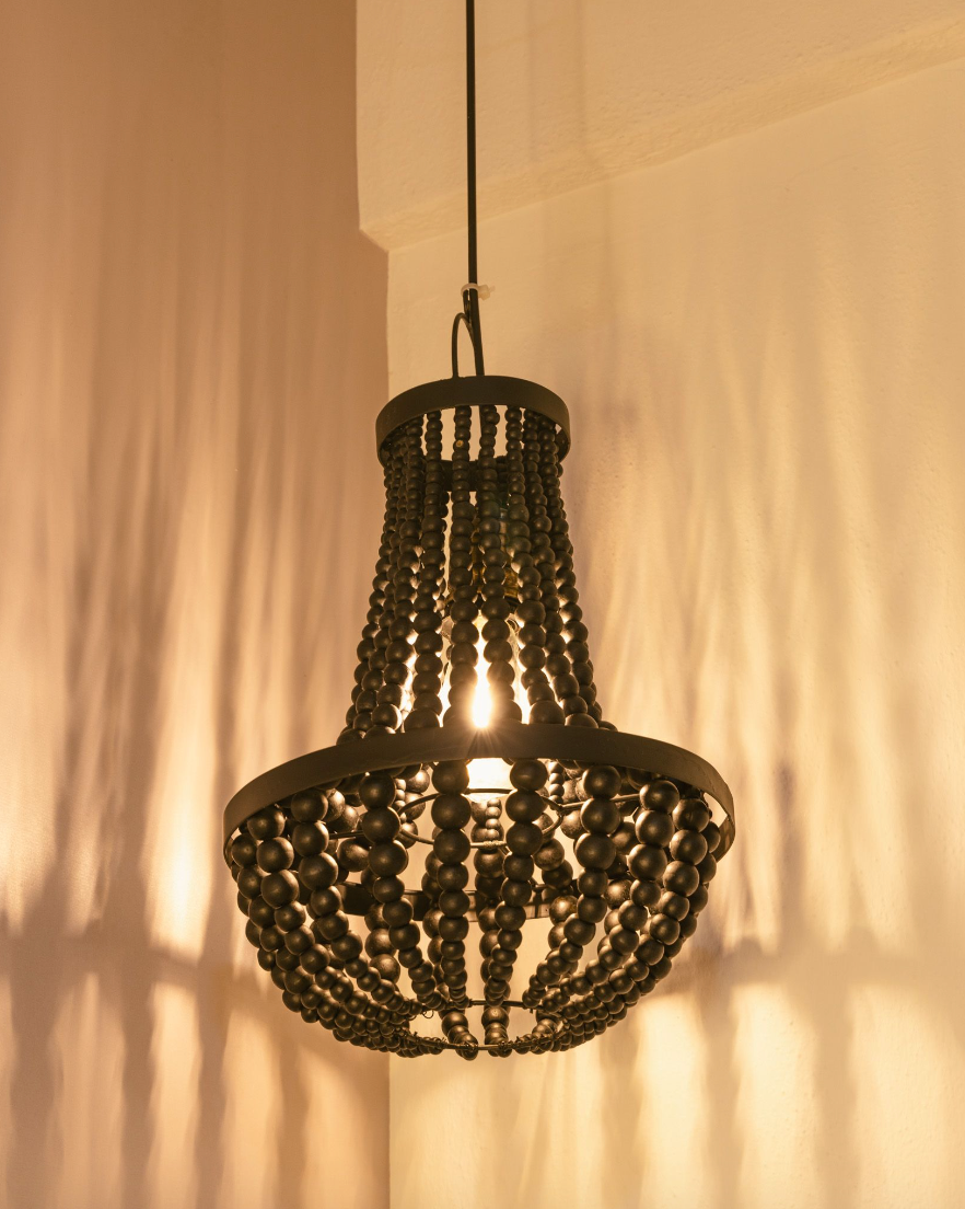 Beaded Chandelier (Black)