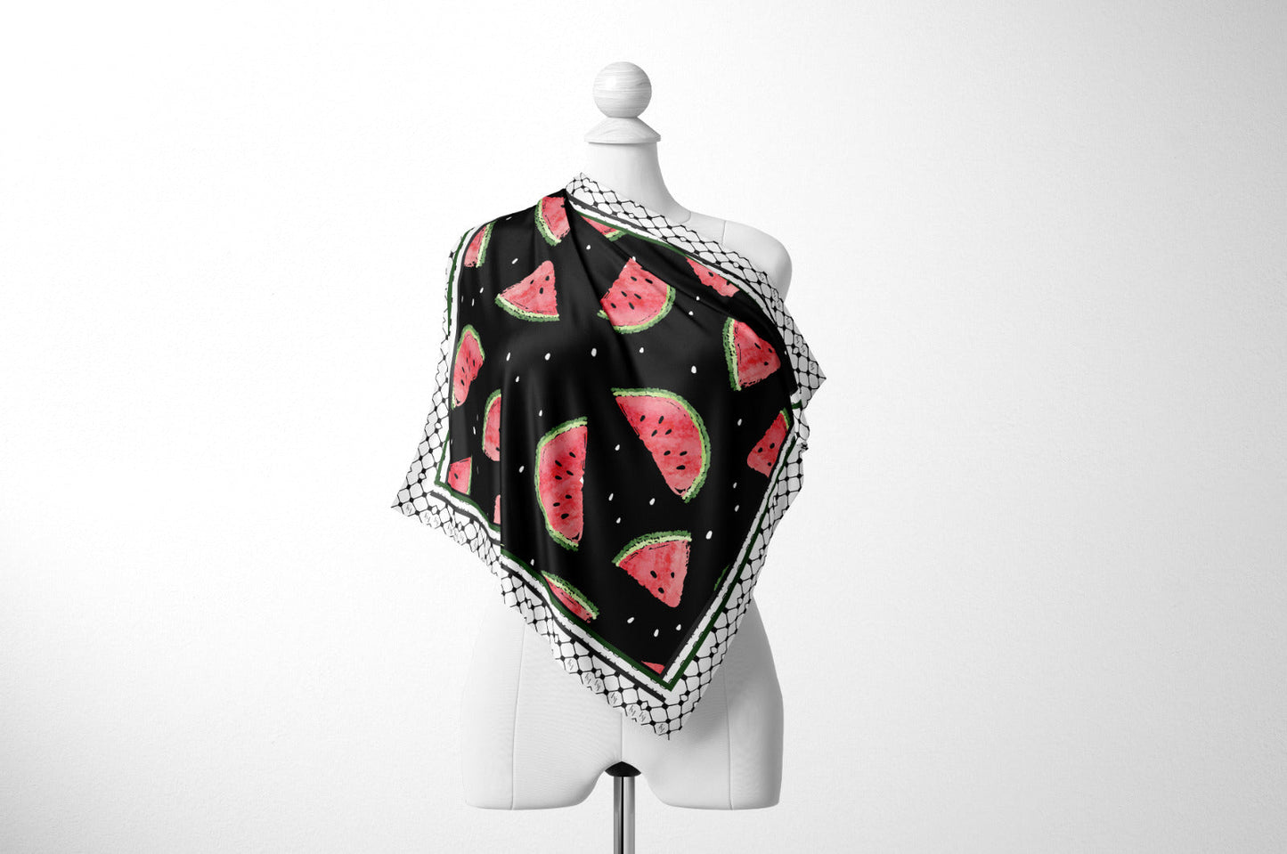 #Liberation4Palestine Square Scarf