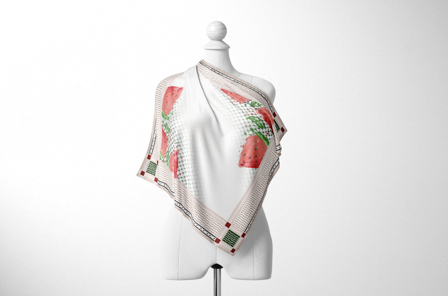 #Compassion4Palestine Square Scarf