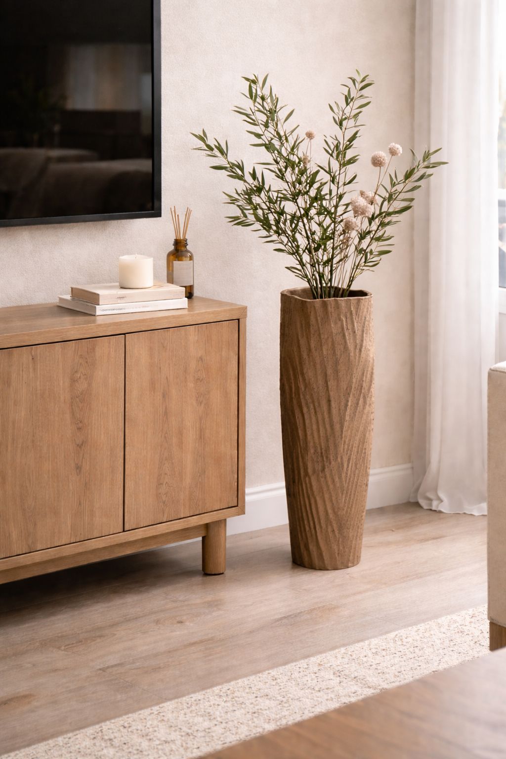 Zahra Sculptural Tall Vase