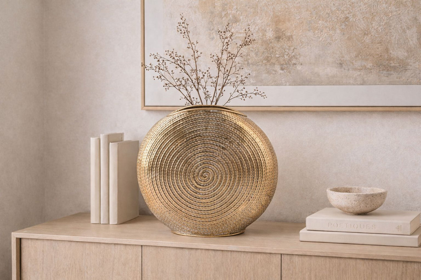 Zayna Textured Orb Vase