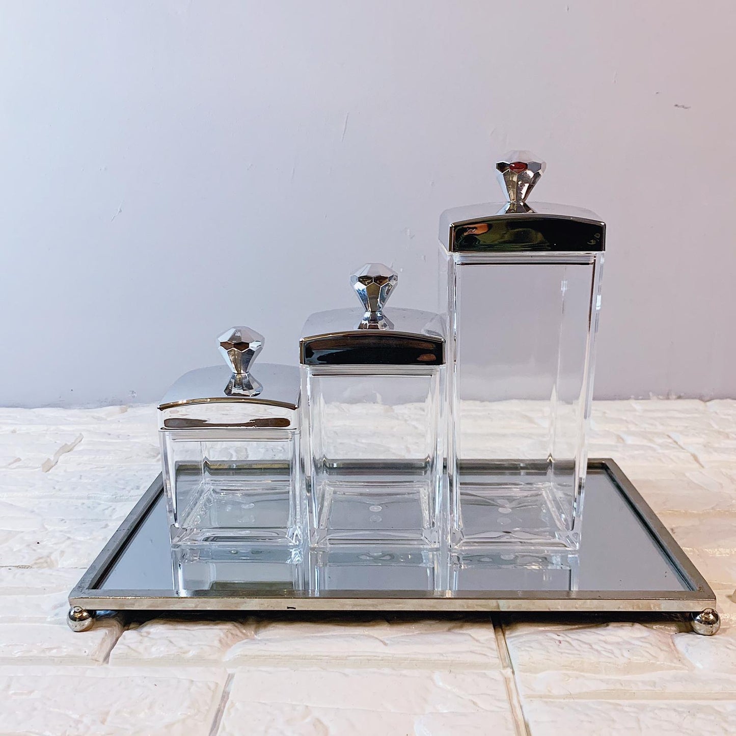Silver Cube Canister