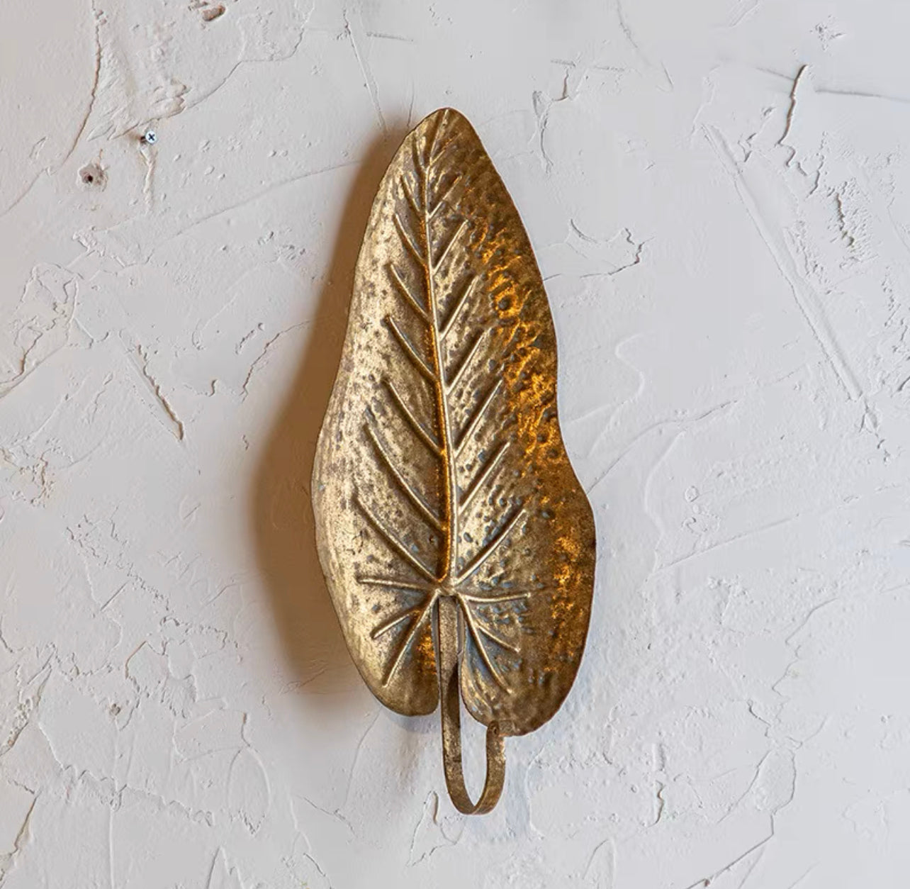 Metallic Leaf Tray/ Hooks