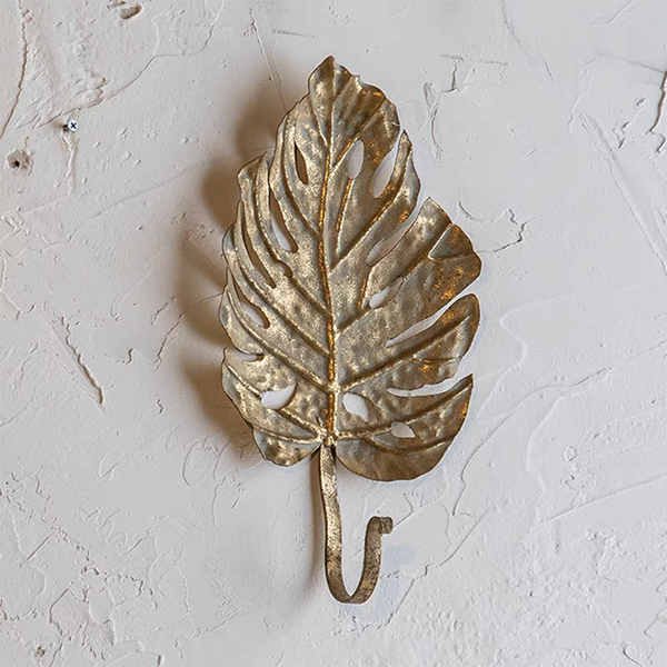 Metallic Leaf Tray/ Hooks
