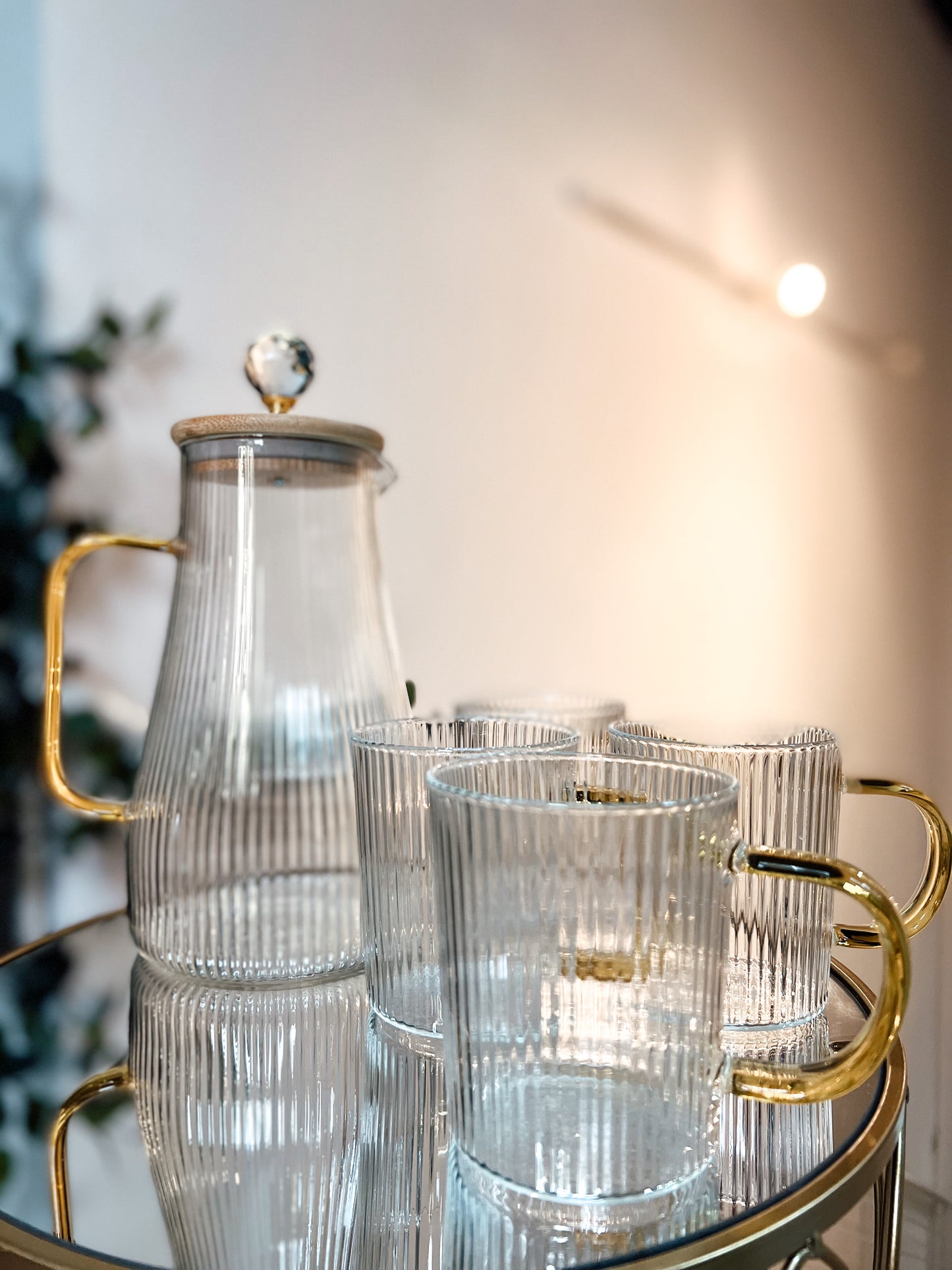 Diamond Glass Drinking Set