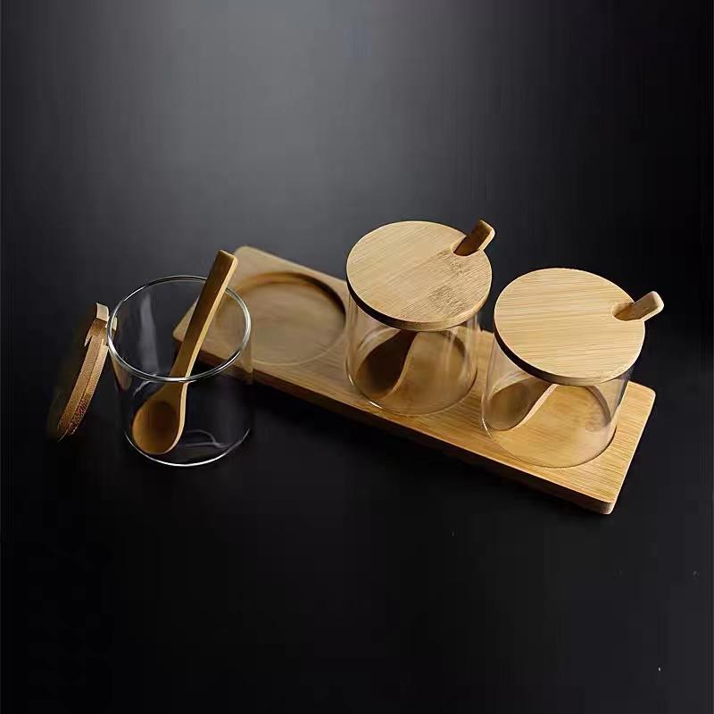 Spice Jars with Bamboo Lid