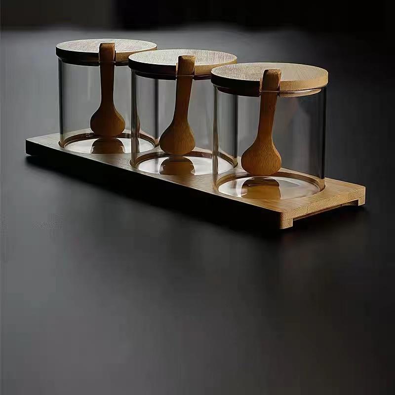 Spice Jars with Bamboo Lid