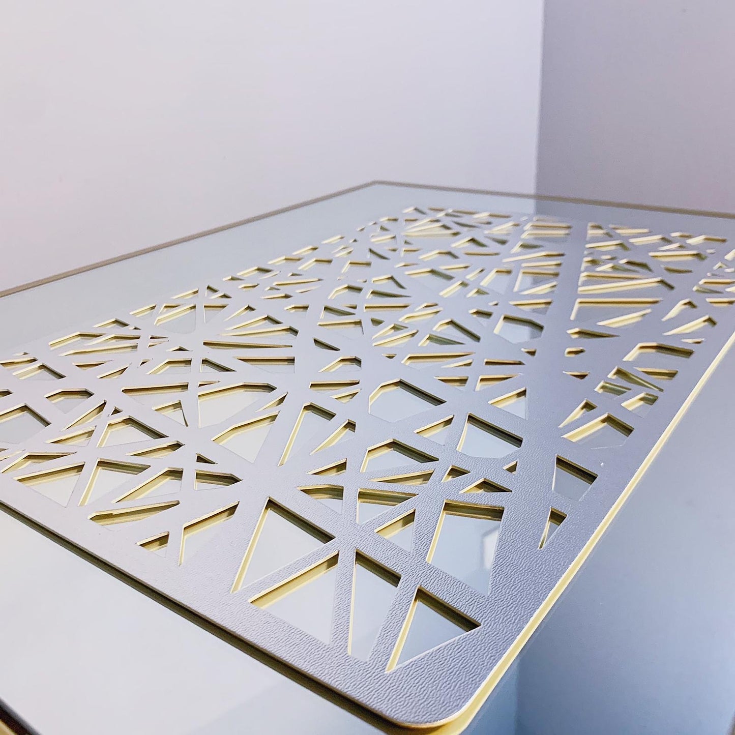 Silver Rectangular Placemats x 6pcs