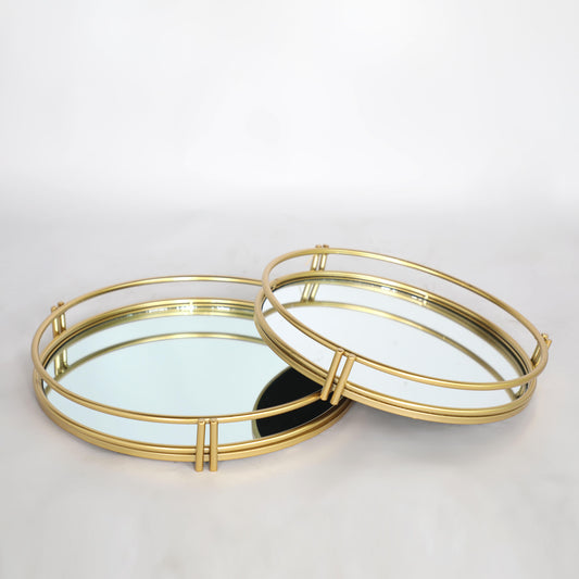 Celestial Round Mirror Tray