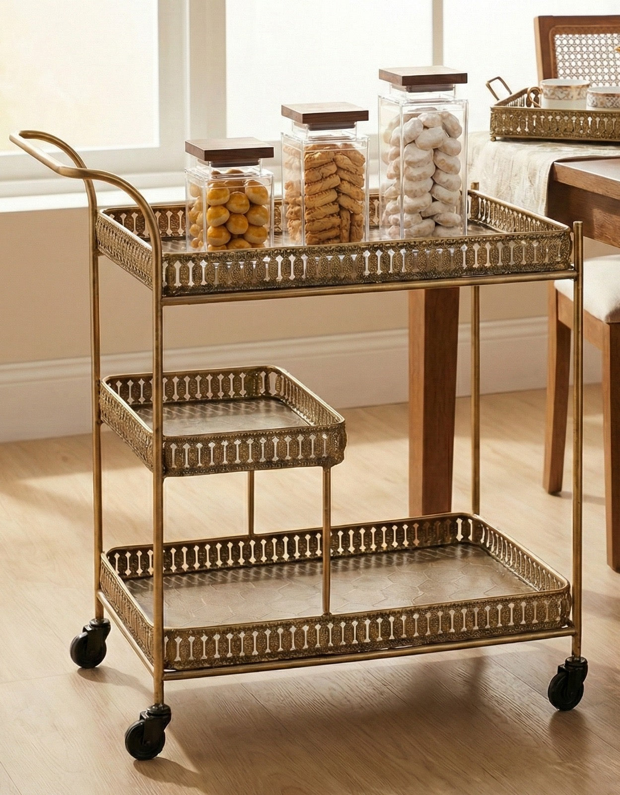 Iman Gold Bar Cart