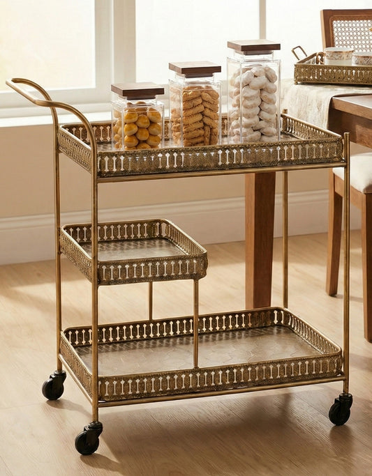 Iman Gold Bar Cart