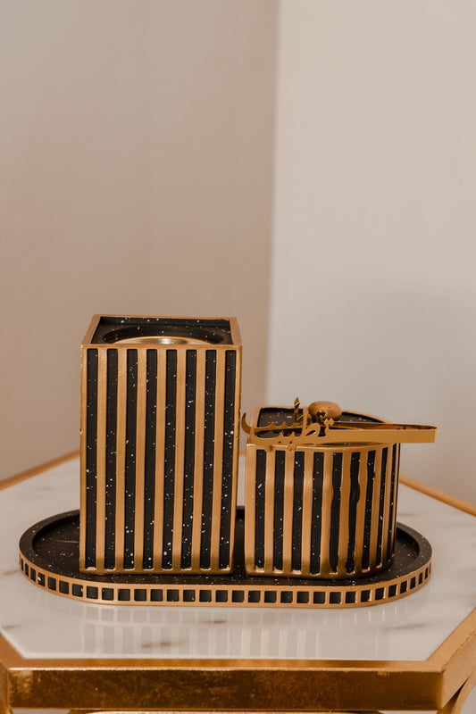 Striped Bukhoor Burner Set