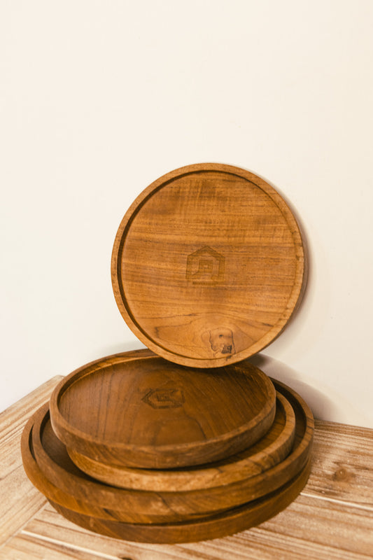 Wooden Round Tray