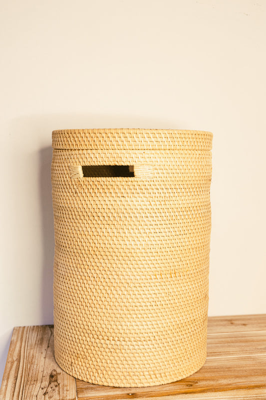 Rattan Side Storage Table