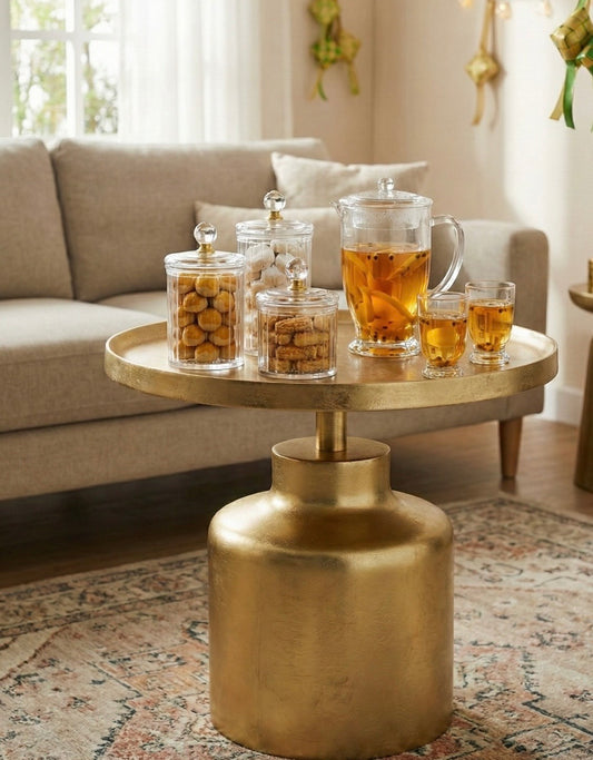 Salma Round Pedestal Display Table