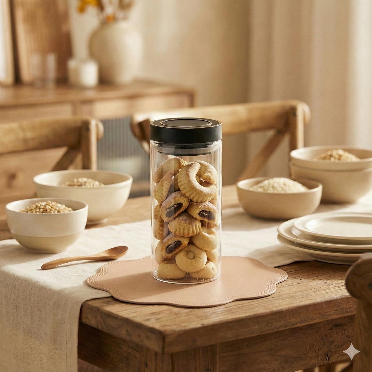 Oracle Round Glass Press Jar