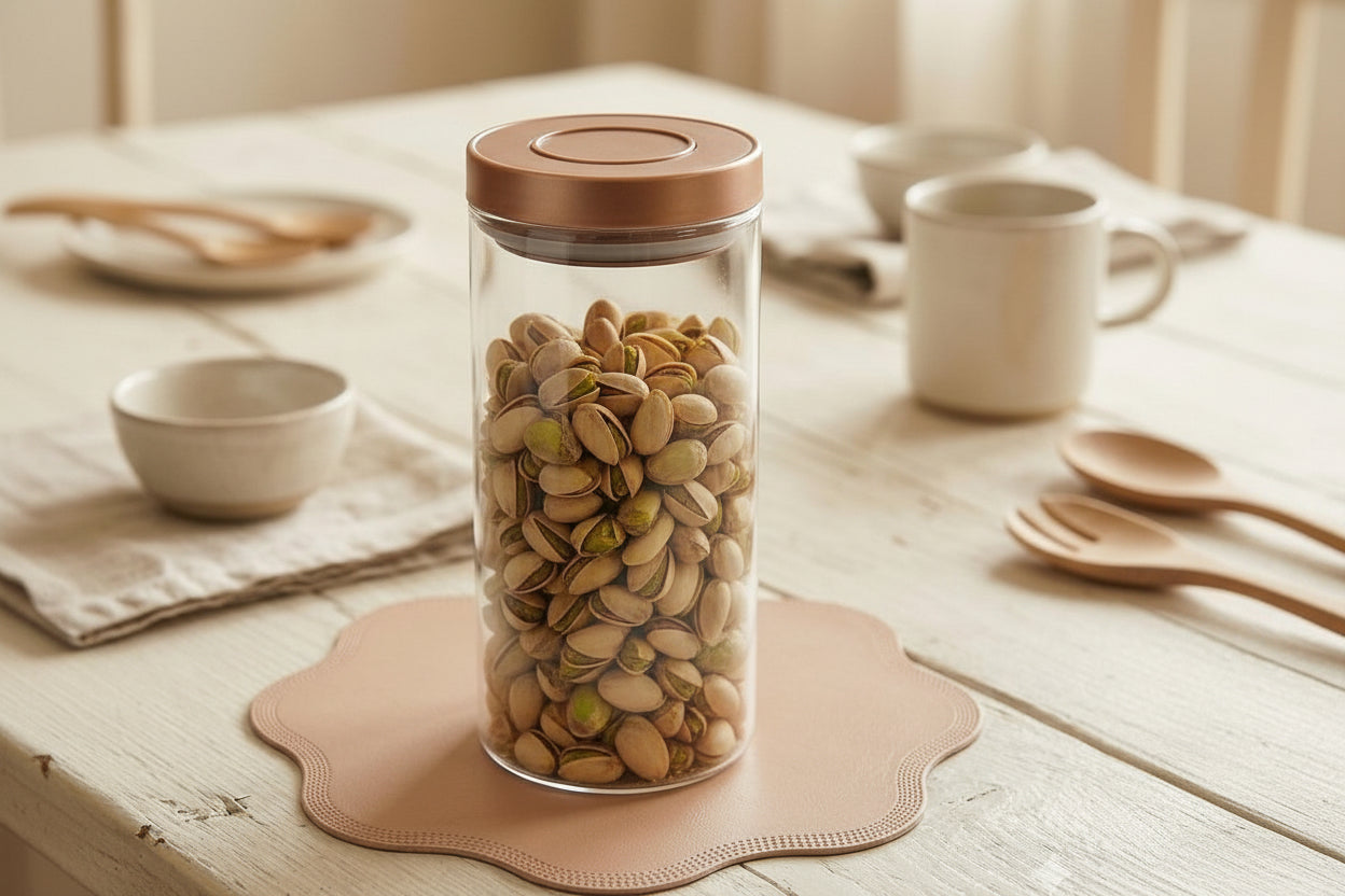 Oracle Round Glass Press Jar