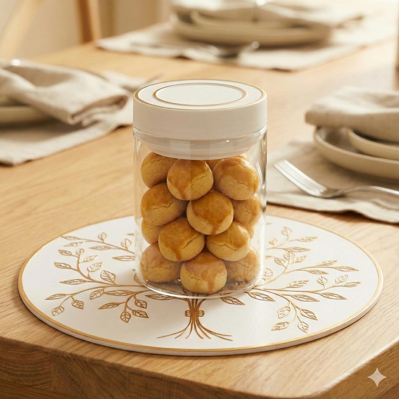 Oracle Round Glass Press Jar