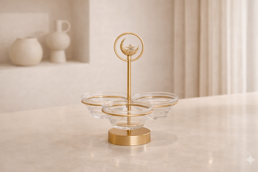 Arabic Glass Bowl Trio Set