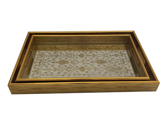 Willow Rectangular Mirror Tray