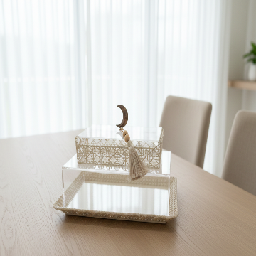 Hilal Acrylic Cake Tray with Cover