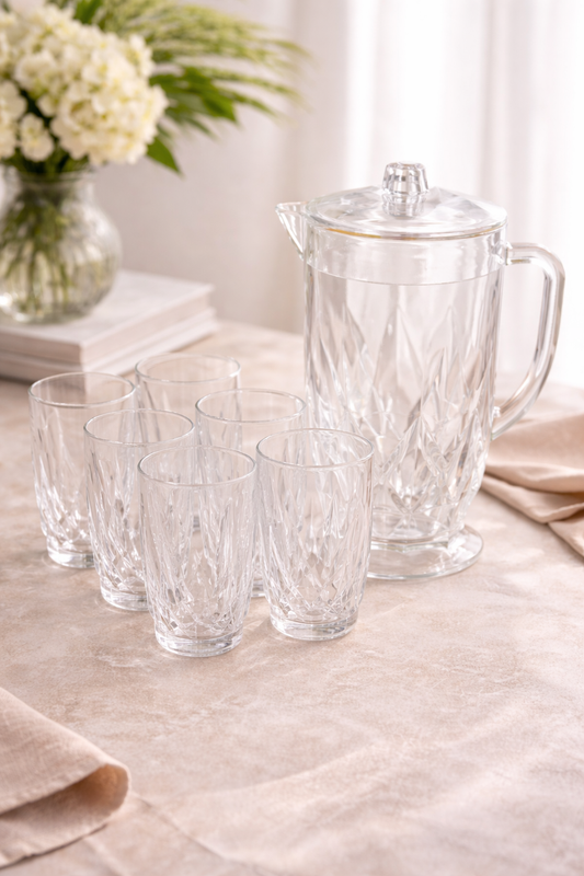 Safa Acrylic Jug & Cup Set
