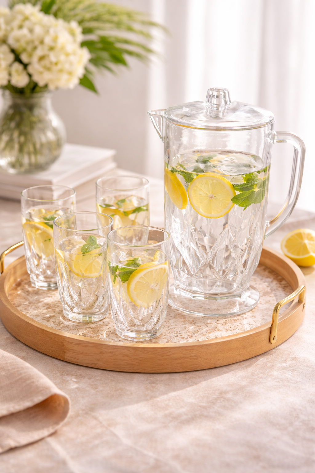 Safa Acrylic Jug & Cup Set