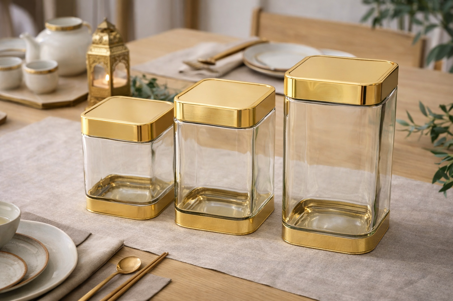 Aaliyah Glass Twist Canister