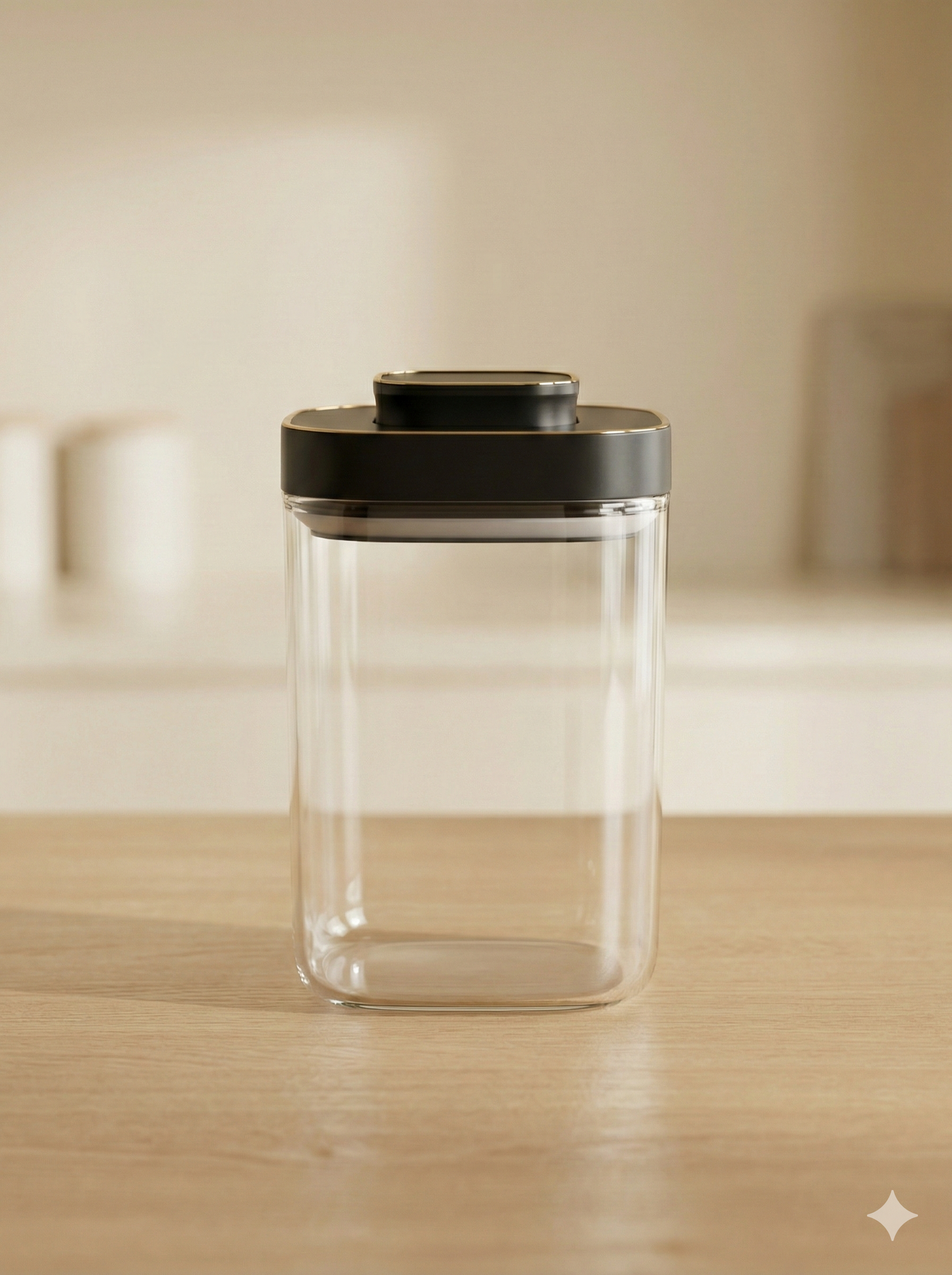 Zahra Square Press Glass Jar