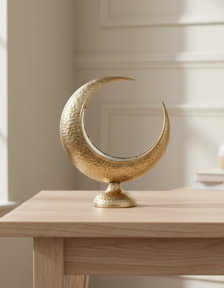 Hilal Gold Crescent Deco Stand