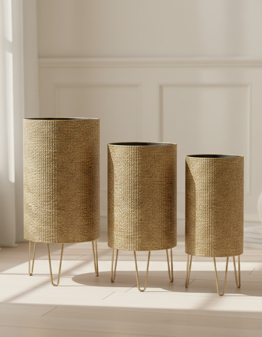 Zara Gold Planter Stand