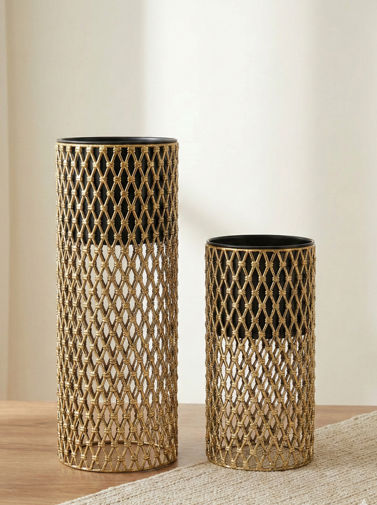 Layali Lattice Tall Planter Pots