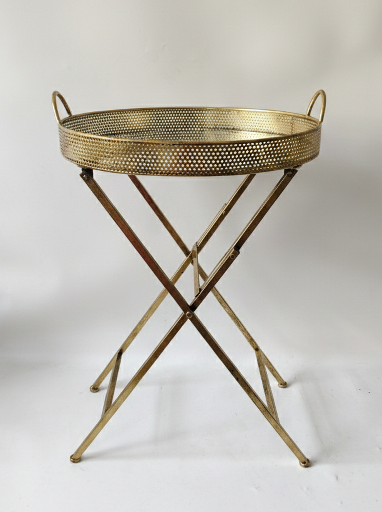 Hadi Folding Round Tray Table