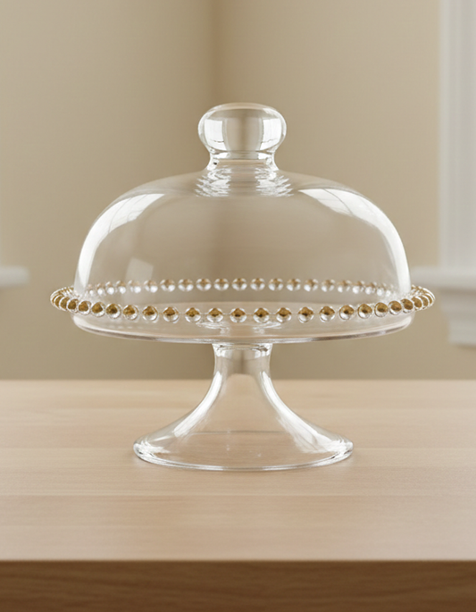Yasmin Acrylic Cake Stand with Dome Lid