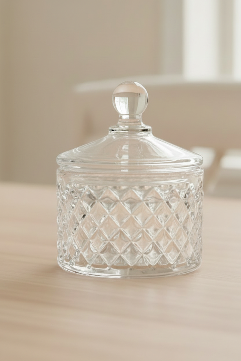Iman Textured Acrylic Candy Jar