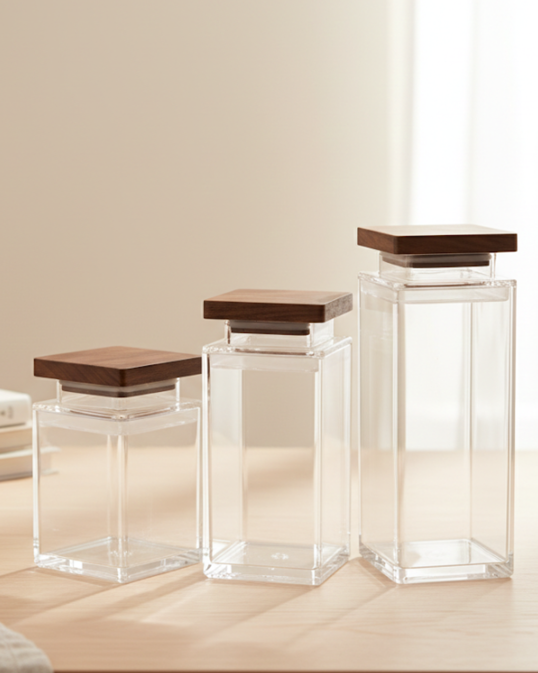 Alya Square Acrylic Canister