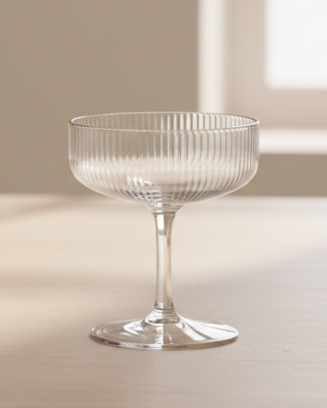 Noor Ribbed Acrylic Dessert Dish