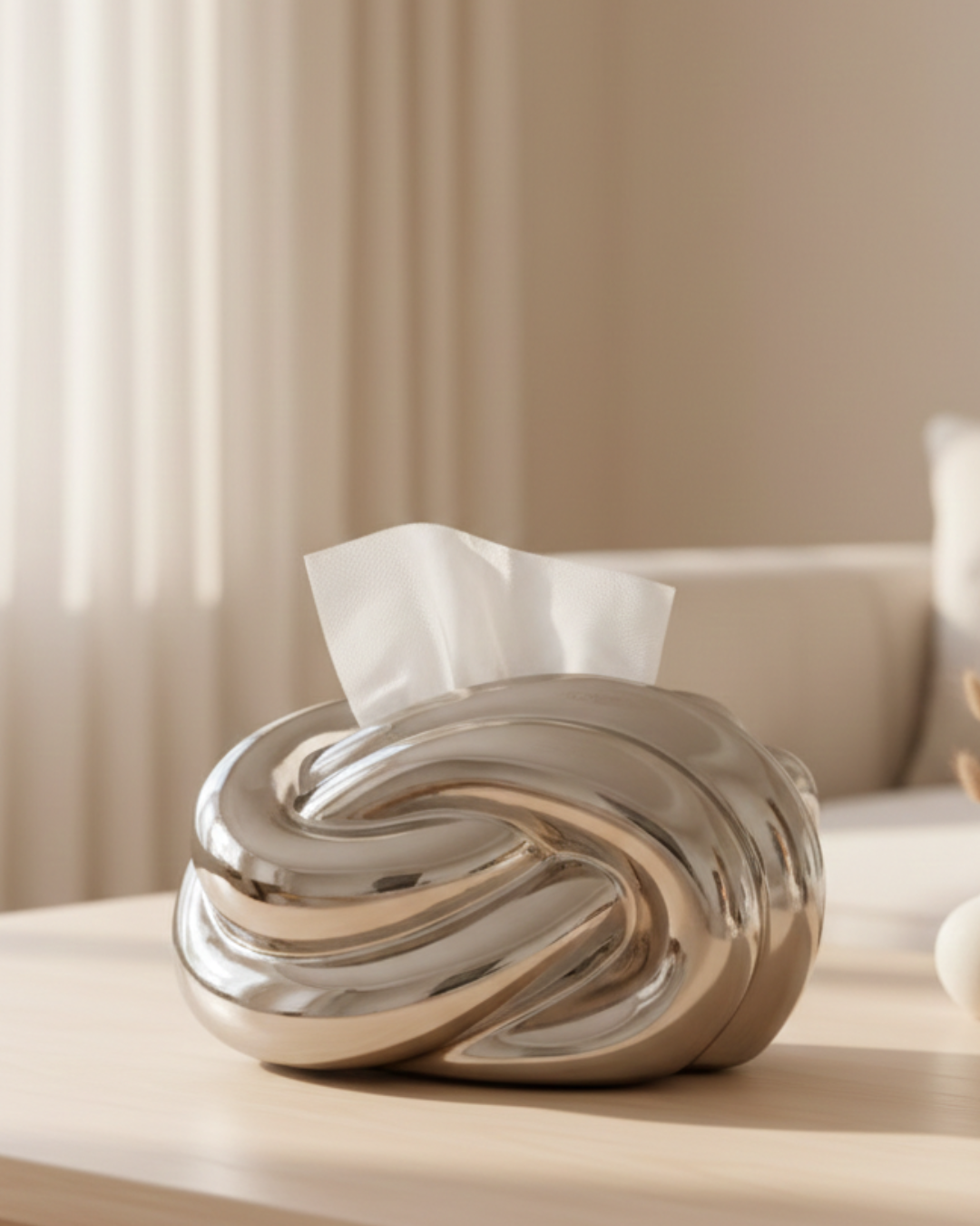 Chrome Tissue Holder