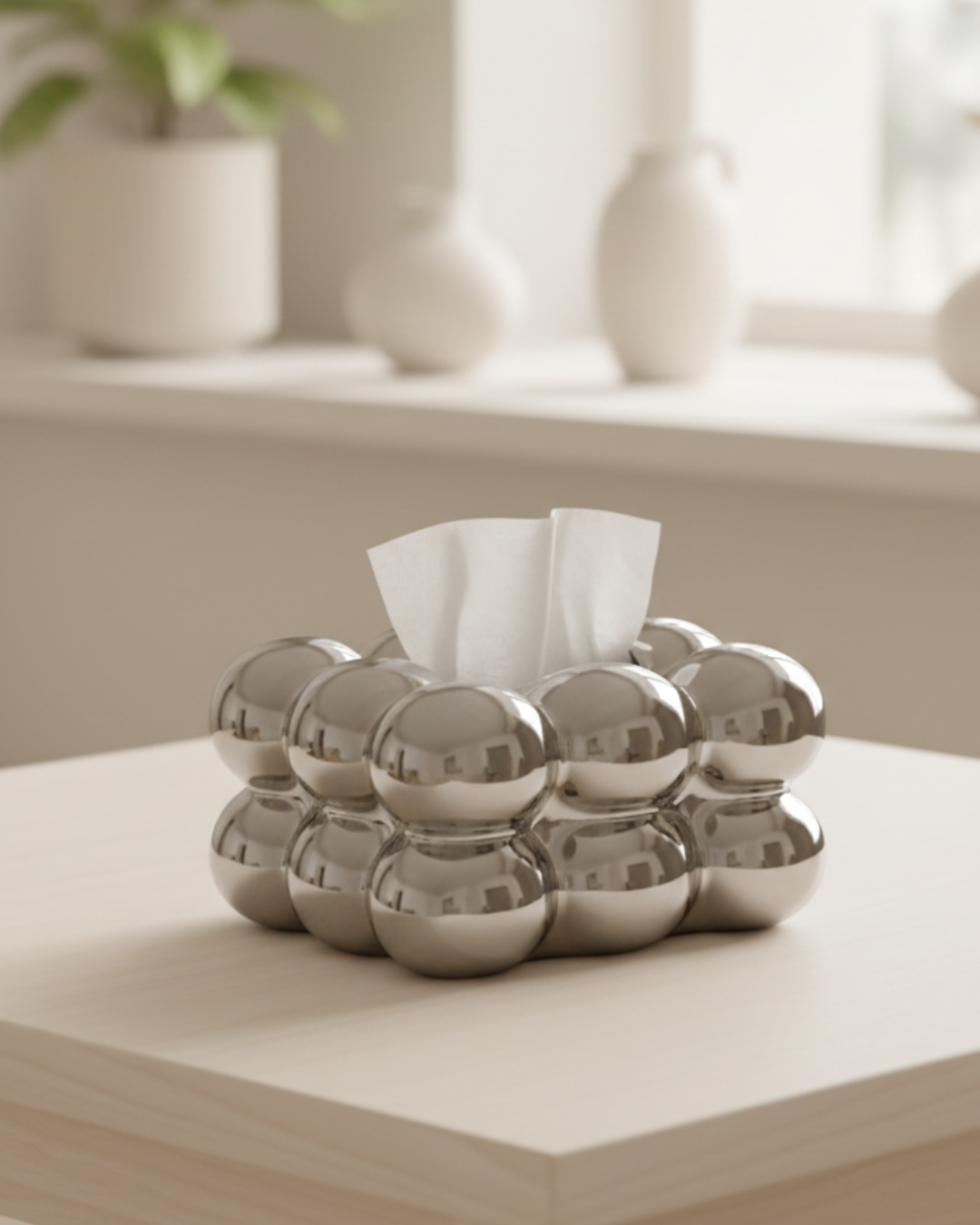 Chrome Tissue Holder