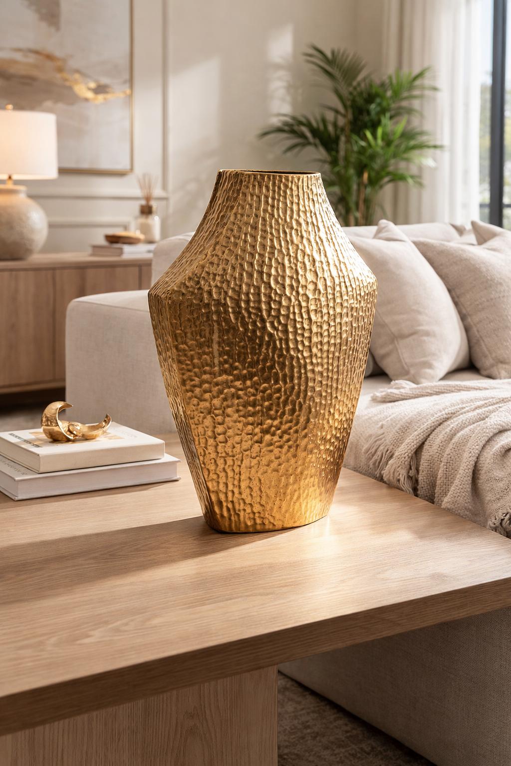 Layla Speckled Gold Vase
