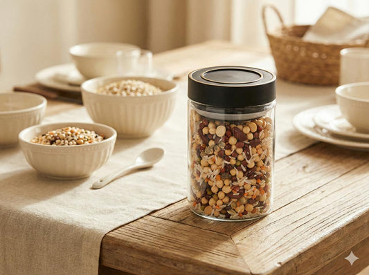 Oracle Round Glass Press Jar