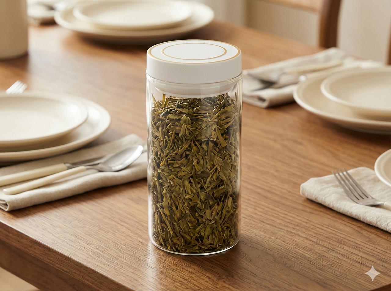 Oracle Round Glass Press Jar