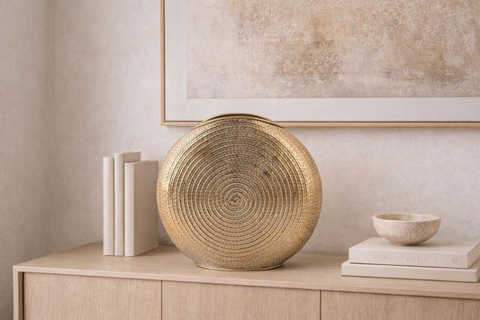 Zayna Textured Orb Vase