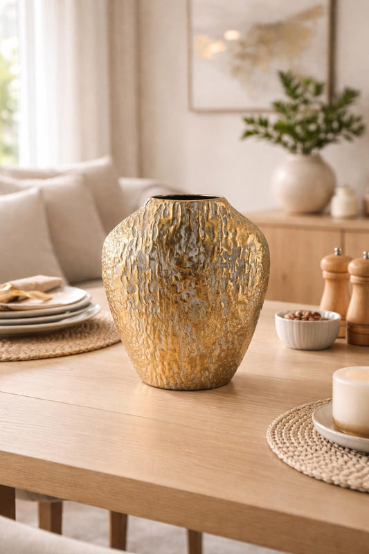 Layla Speckled Gold Vase