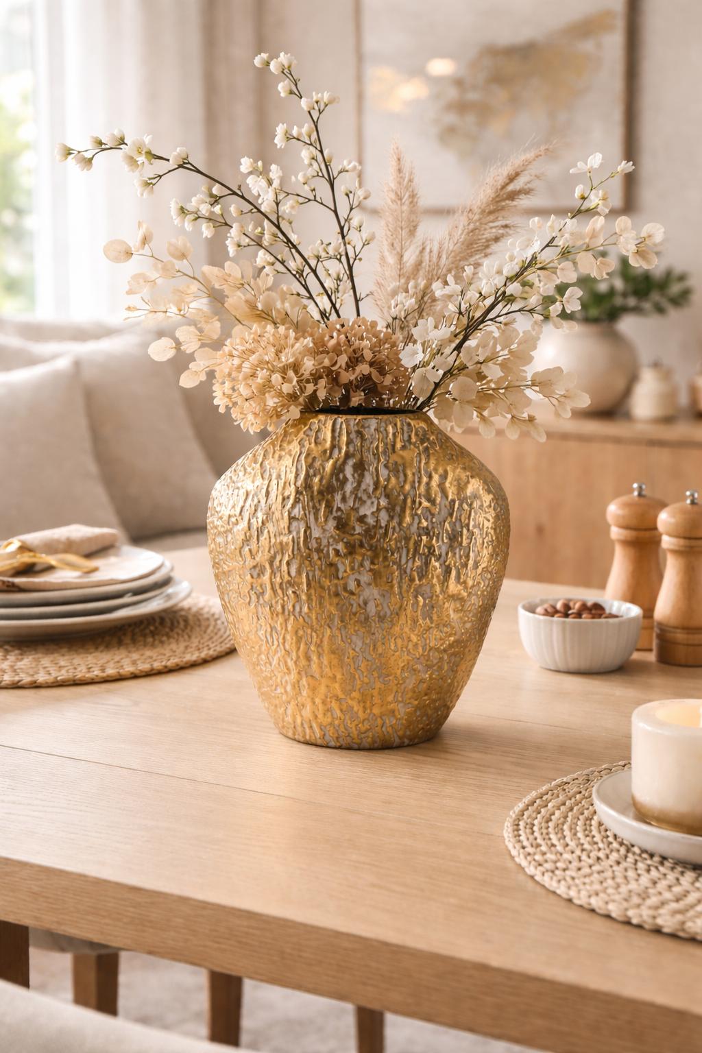 Layla Speckled Gold Vase