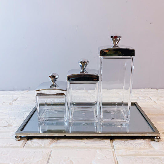 Silver Cube Canister