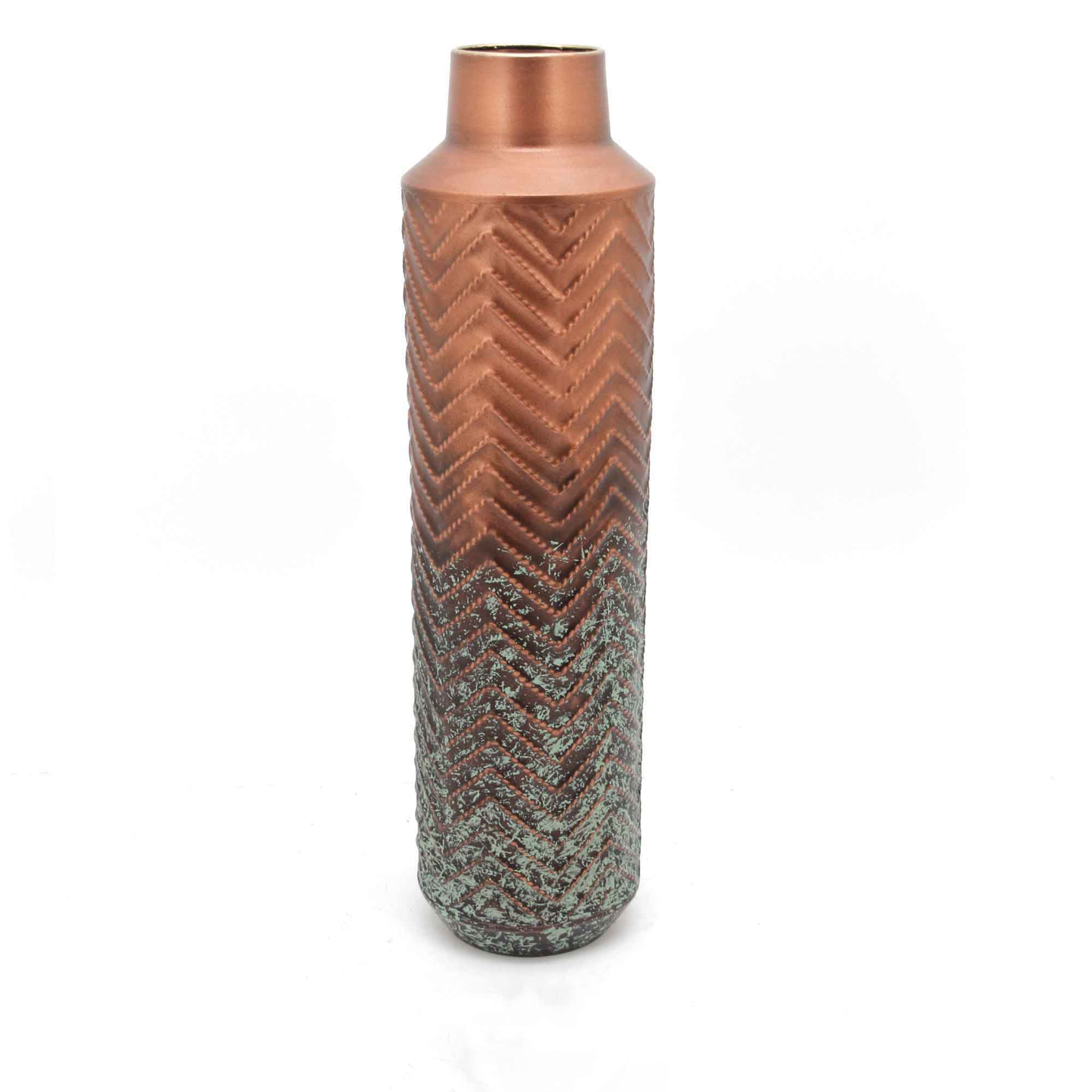 Rustic Rose Gold Copper Vase